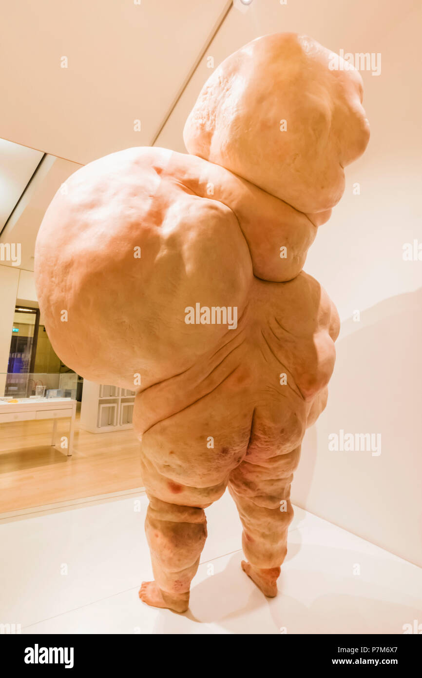 England, London, The Wellcome Collection, Skulptur mit dem Titel "Ich kann nicht helfen, so fühle ich" von John Isaacs Stockfoto