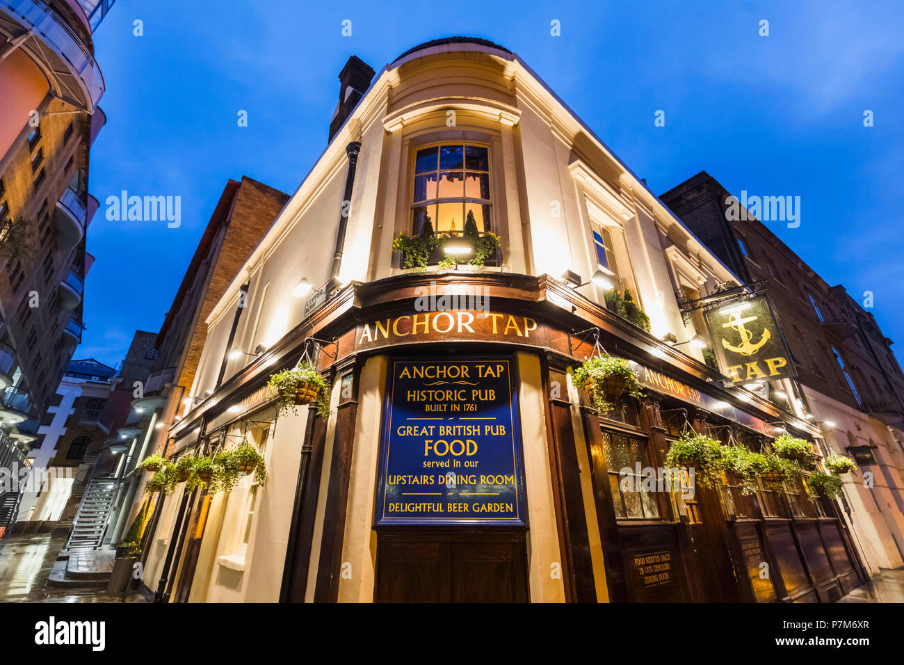 England, London, Southwark, Anchor Pub Tippen Stockfoto