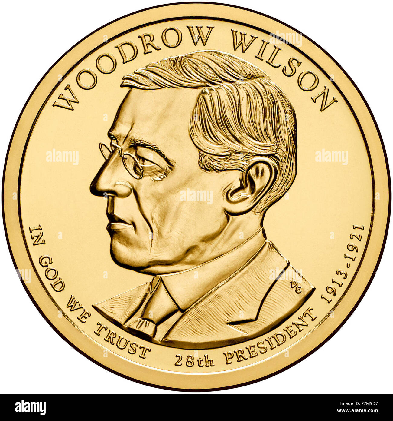 28 Woodrow Wilson 2000. Stockfoto