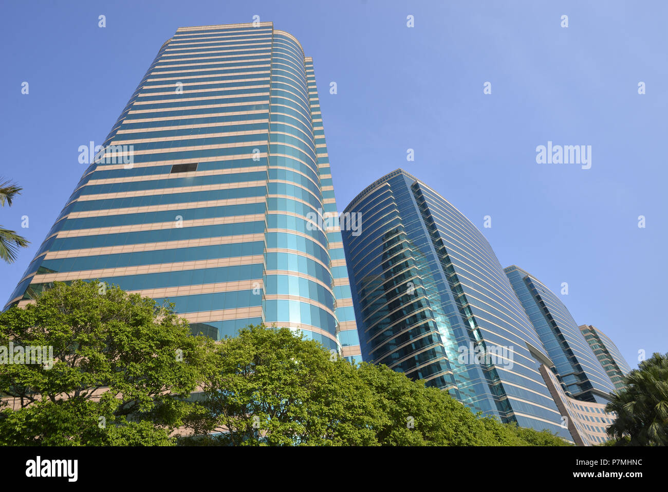 Wolkenkratzer Hongkong Stockfoto