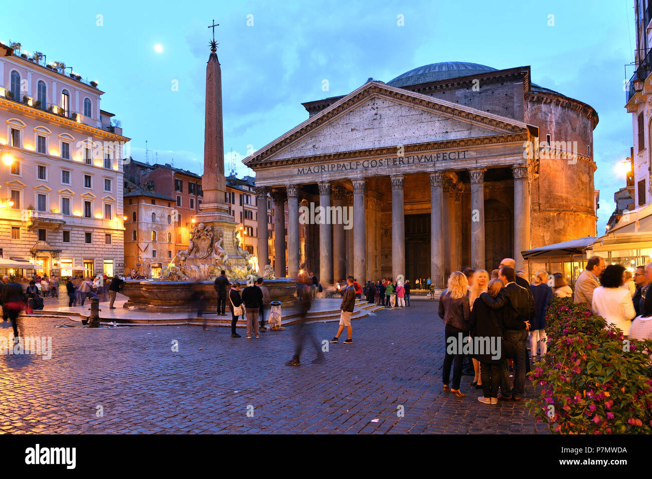 Italien, Latium, Rom, historischen Zentrum als Weltkulturerbe von der UNESCO, die Piazza della Rotonda und das Pantheon Stockfoto
