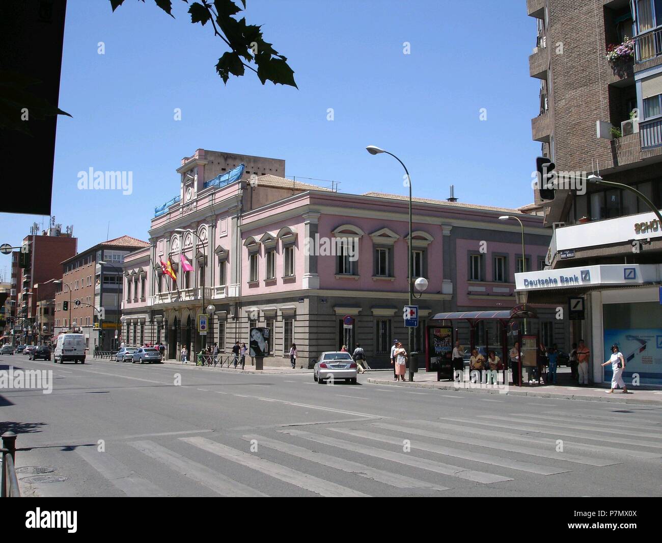 JUNTA MUNICIPAL DEL DISTRITO DE TETUAN EN LA Calle Bravo Murillo - CASA CONSISTORIAL - 1934. Ort: Außen, MADRID, SPANIEN. Stockfoto