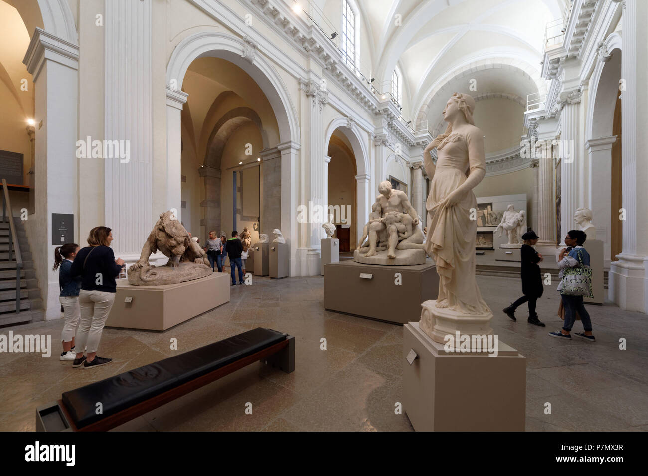 Frankreich, Rhone, Lyon, historische Stätte als Weltkulturerbe von der UNESCO, Palais Saint Pierre, Musée des Beaux-Arts (Museum der schönen Künste), Zimmer der Skulpturen aus dem 19. Jahrhundert in der alten Kapelle Saint Pierre Stockfoto