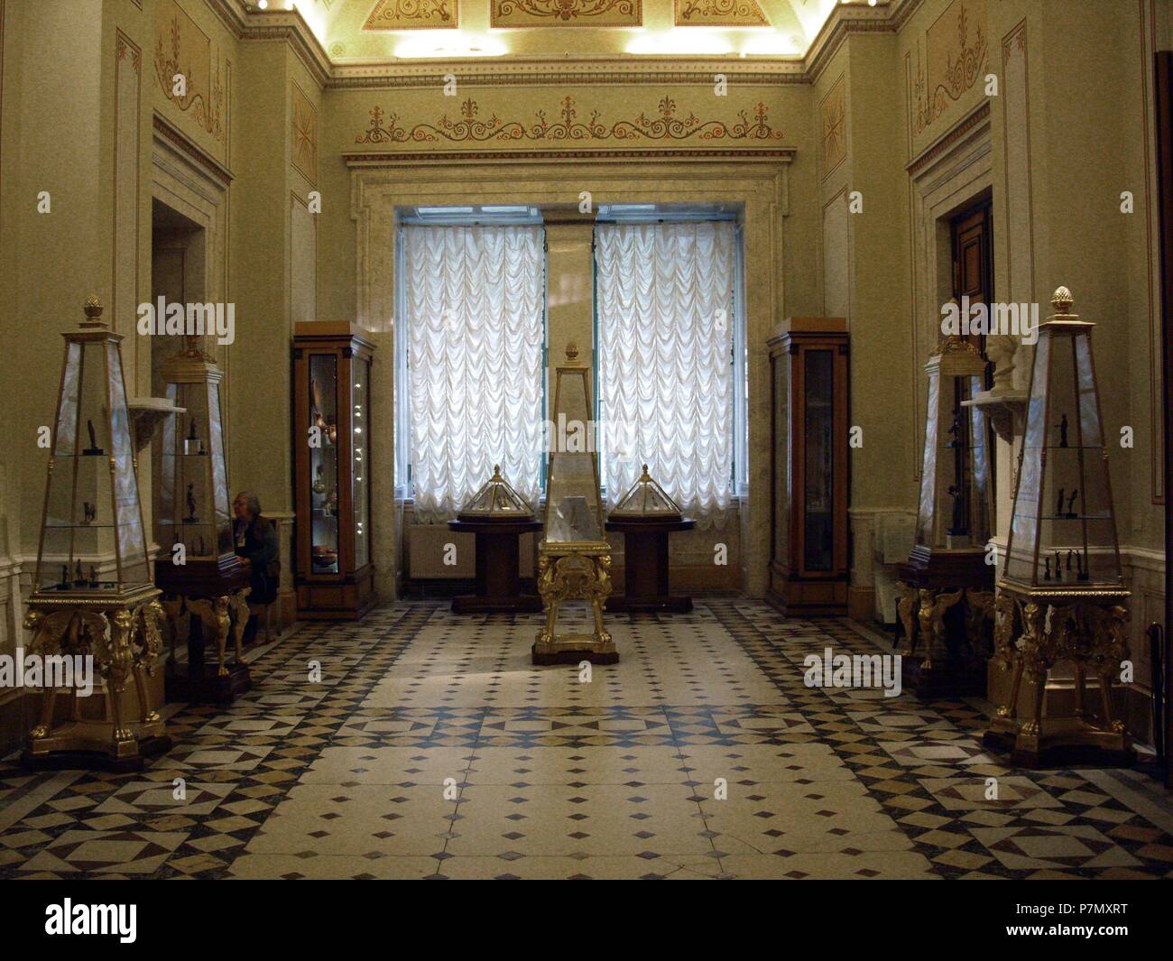 LA HABITACION POMPEYANA DEL NUEVO ERMITAGE. Lage: MUSEO ERMITAGE - INTERIEUR, ST. PETERSBURG, Russland. Stockfoto