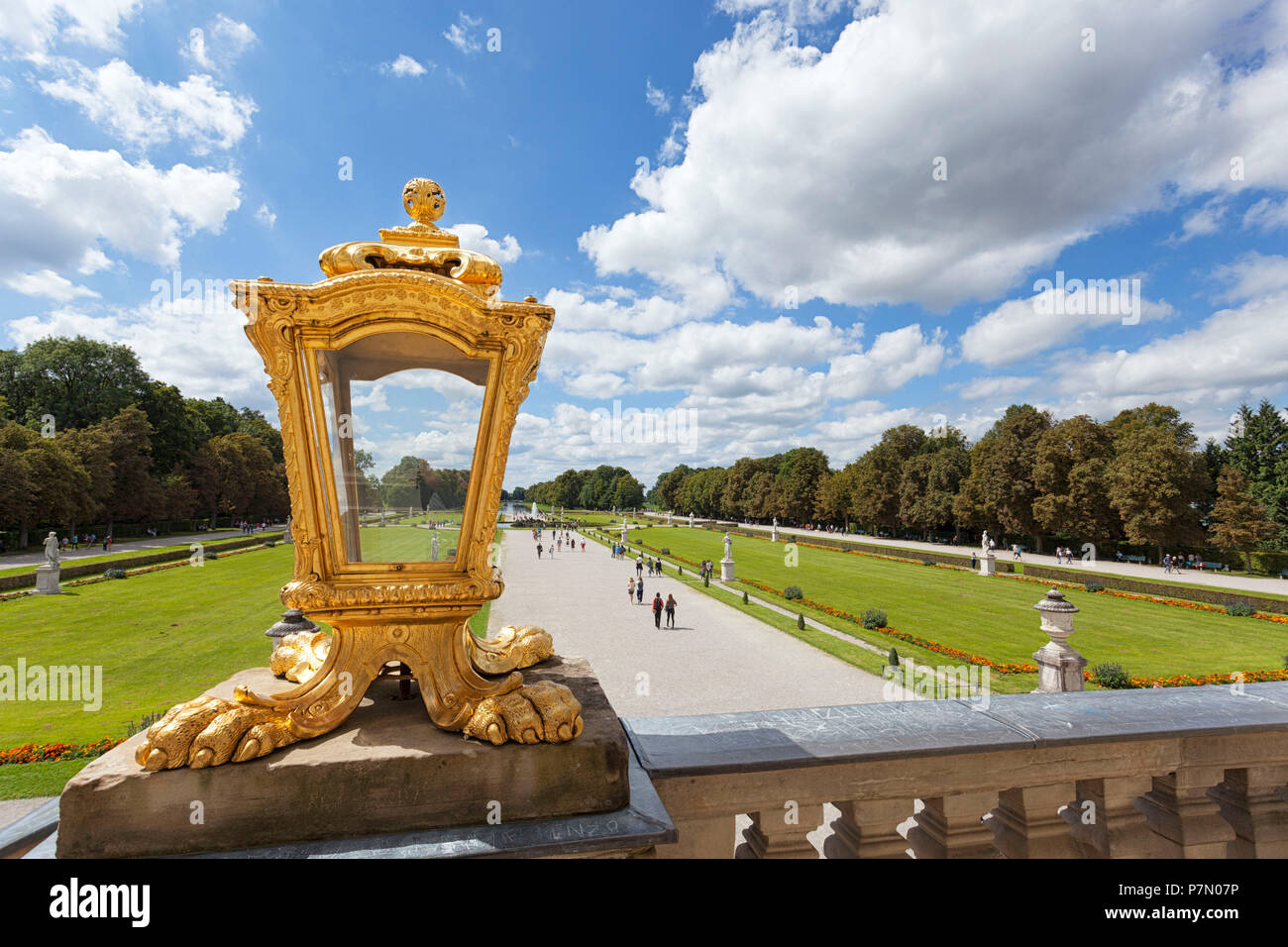 Der Park des Stadtteils Palace, München, Bayern, Deutschland, Europa Stockfoto