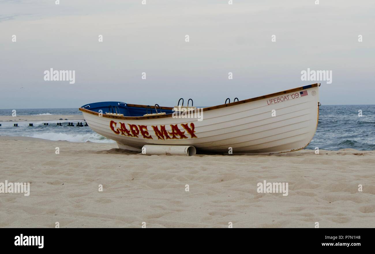 Cape May boot Rettungsschwimmer Stockfoto