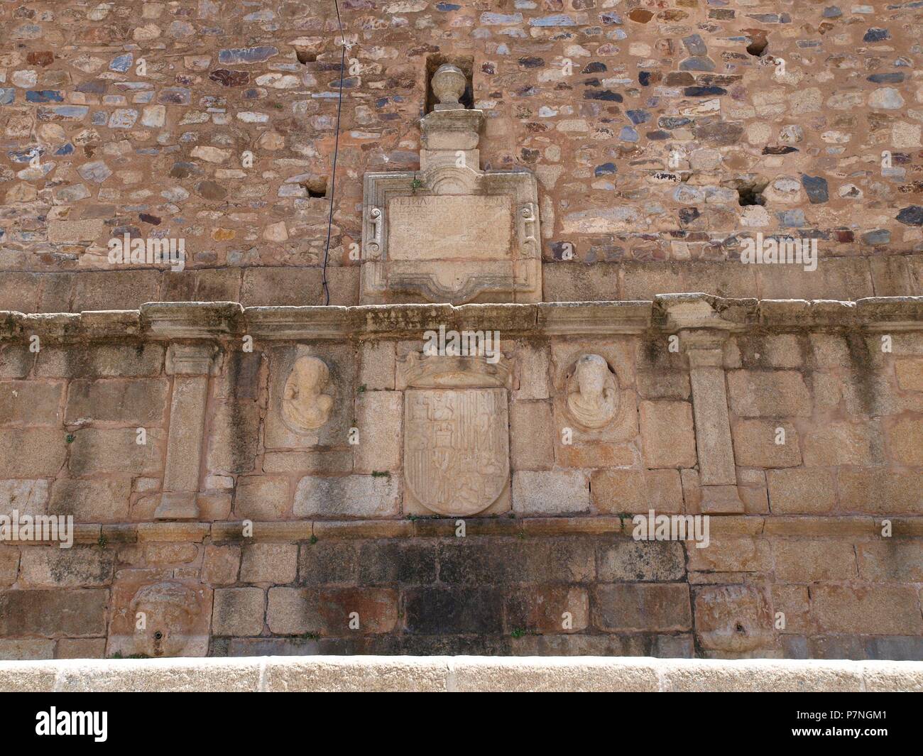 PLAZA MAYOR: FORO DE LOS BALBOS, Fuente. Stockfoto