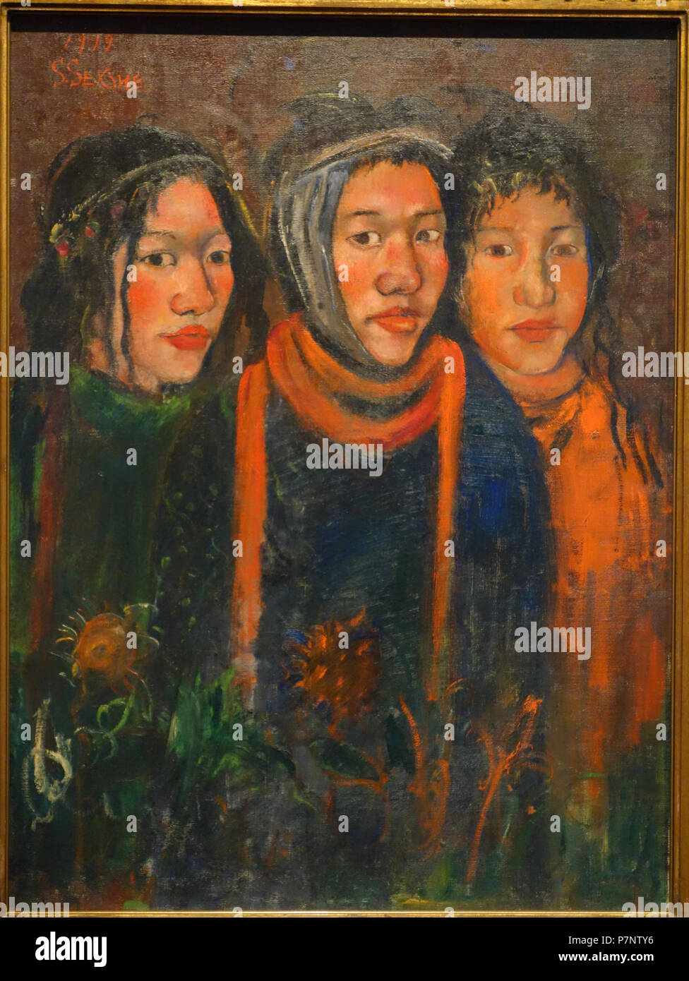 N/A. N/A 373 Drei Sterne von Shoji Sekine, 1919, Öl auf Leinwand - Nationales Museum für Moderne Kunst, Tokyo - DSC 06583 Stockfoto