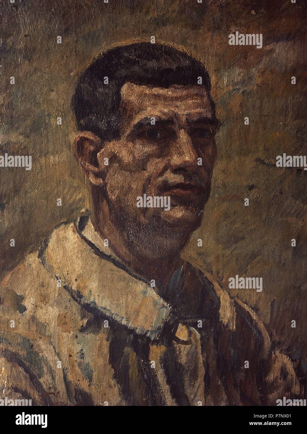 Francisco Iturrino (1864-1924). Spanische Post-Impressionisten Maler des Baskenlandes. Selbstporträt, 1900. Museo de Bellas Artes. Bilbao. Spanien. Stockfoto