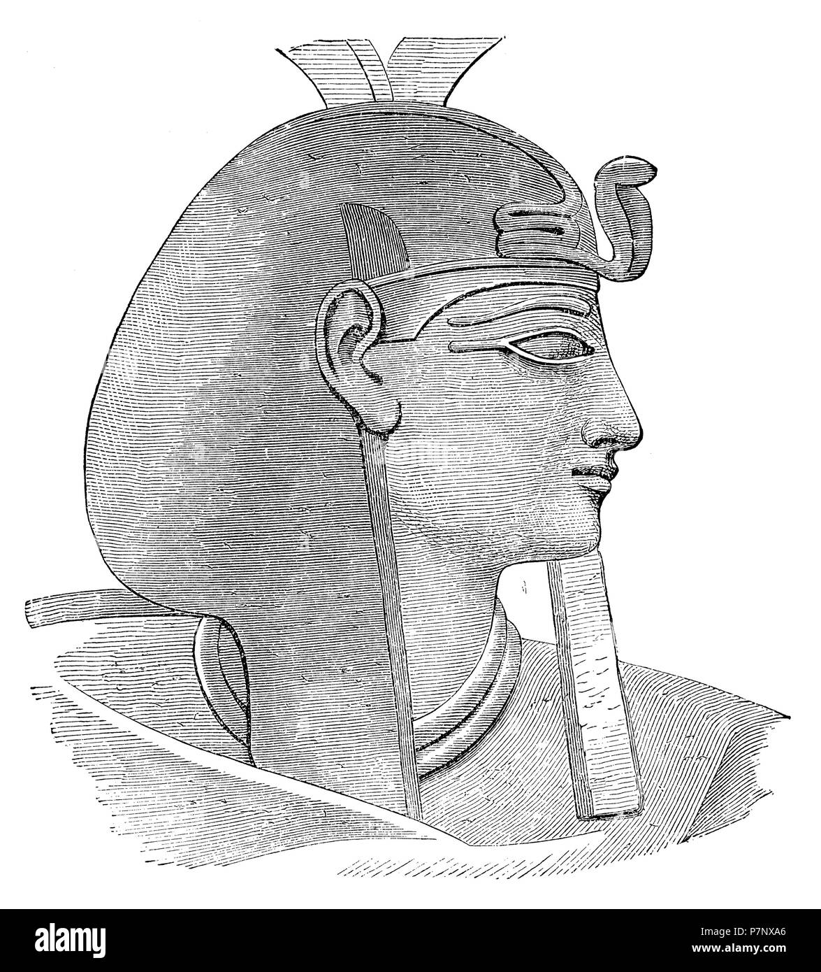 Portrait von Menephthah I, der Pharao des Exodus, 1899 Stockfoto