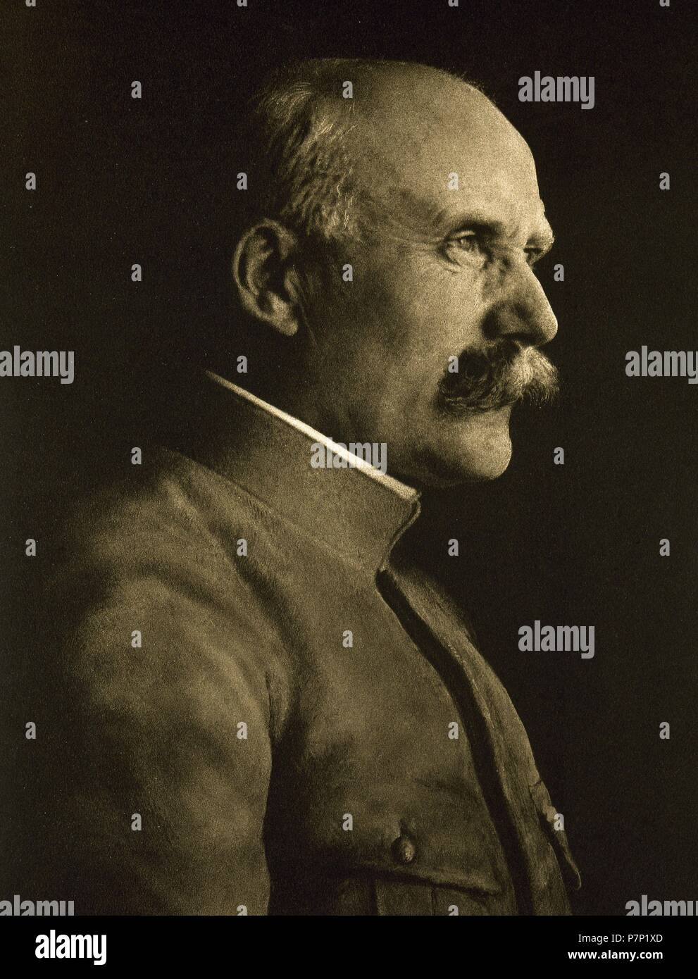 Philippe Pétain (1856-1951). Französischer General, der die Unterscheidung von Marschall von Frankreich zu erreichen. Staatschef von Vichy-Frankreich von 1940 bis 1944. Porträt. "La Ilustracion Francesa", 1917. Stockfoto