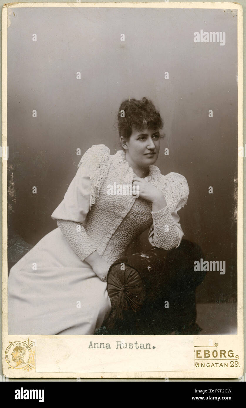 Anna Rustan, odaterat porträtt 23 Anna Rustan, porträtt - SMV-H7 068 Stockfoto