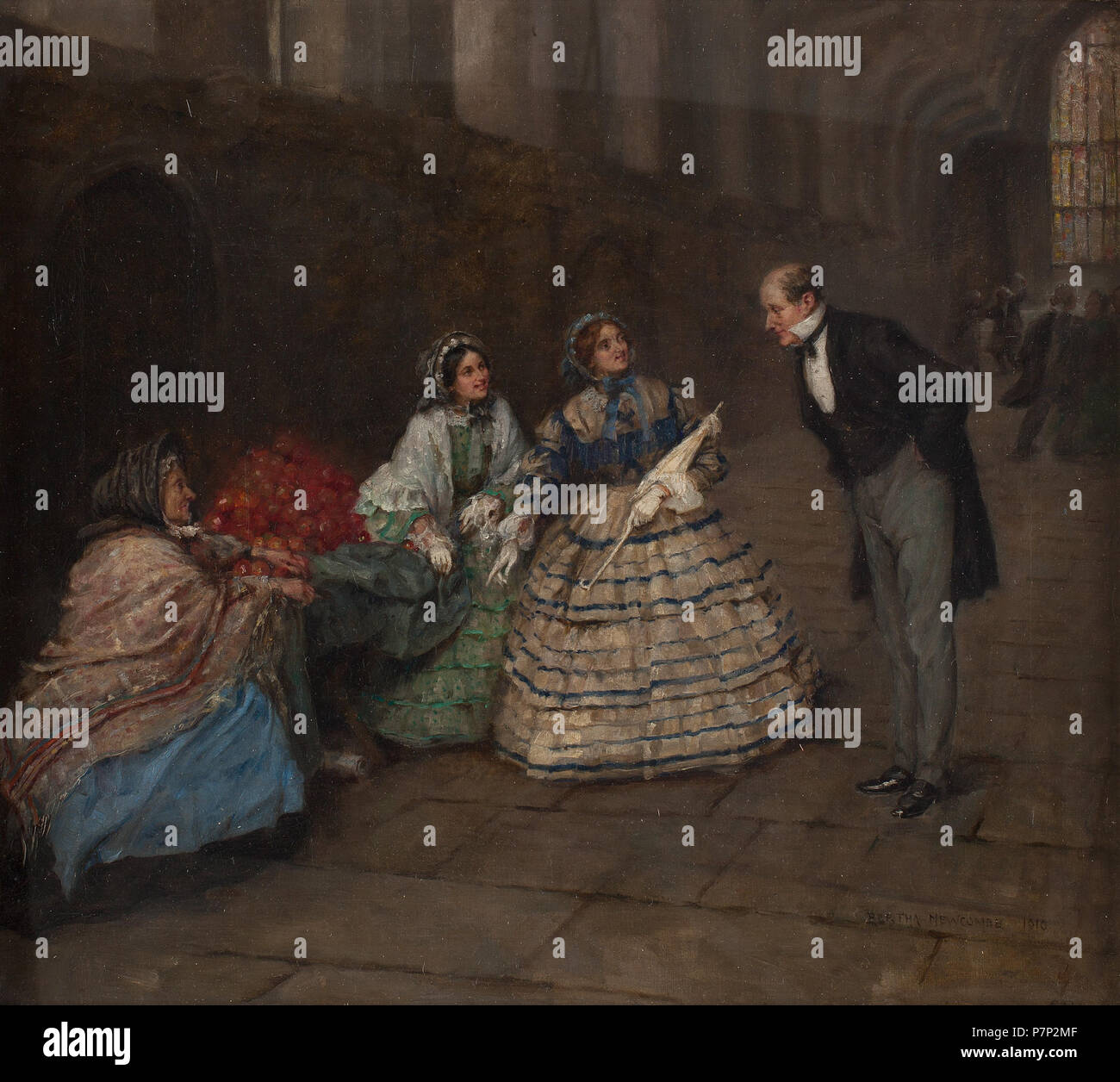 Englisch: Reproduktion eines Ölgemälde von Fräulein Bertha Newcombe 1910, Miss Emily Davies und Elizabeth Garrett ausblenden Wahlrecht der ersten Frauen Petition unter einem Apple - der Frau in Westminster Hall Abschaltdruck, bis John Stuart Mill kam es zu sammeln. 28 November 2013, 13:00:36 160 Der erste Frauenwahlrecht Petition unter einem Apple versteckte Abschaltdruck (26510794911) Stockfoto