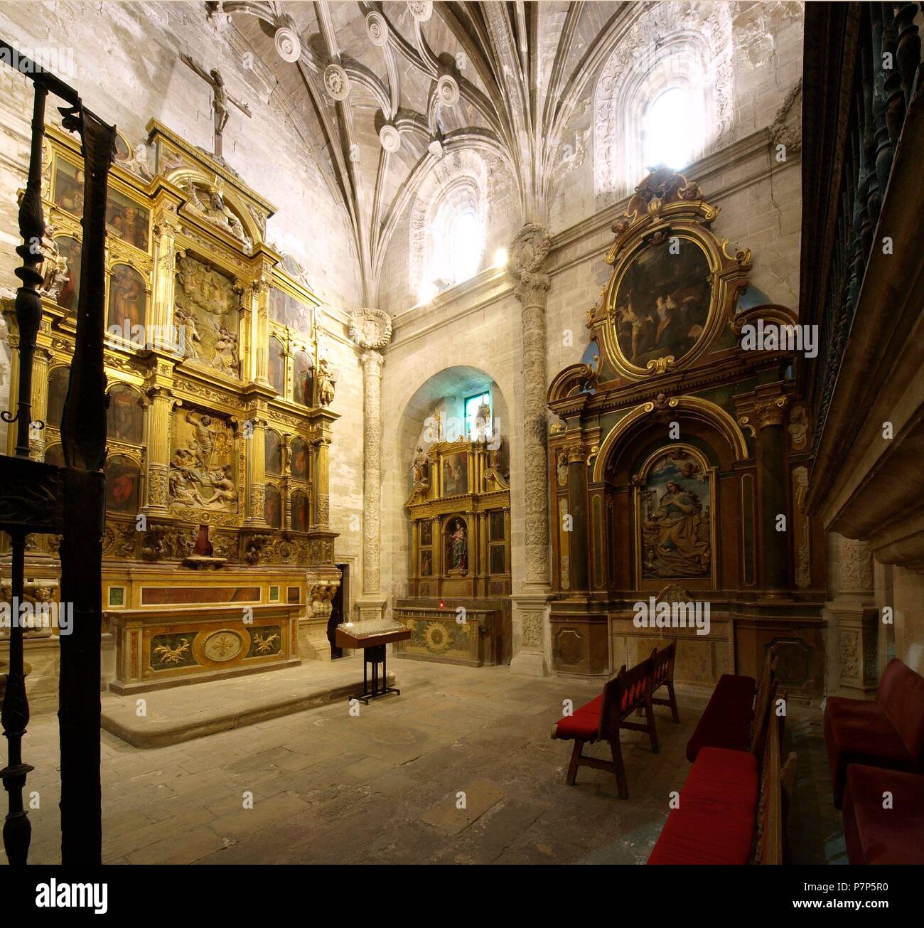 CATEDRAL DE SANTA MARIA Y SAN JULIAN O Catedral de Nuestra Señora de Gracia. Interieur, CAPILLA DE LOS APOSTOLES. CUENCA, ESPAÑA. Stockfoto