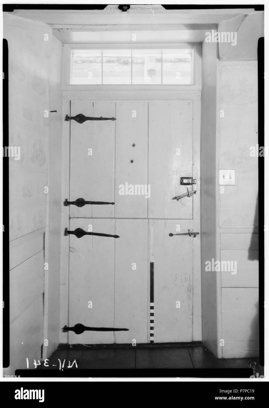 4. Historischer amerikanischer Gebäude Umfrage, Nelson E. Baldwin, Fotograf Mai 25, 1936, DETAIL DER INNENRAUM DES VORDEREN ENTRAN - Stockfoto