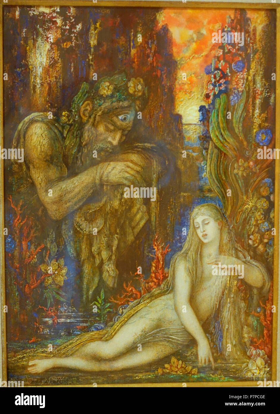 166 Galathea von Gustave Moreau, 1896 AD, Tusche, Tempera, Gouache und Aquarell auf Karton - Museo Nacional Centro de Arte Reina Sofía - DSC 08716 Stockfoto