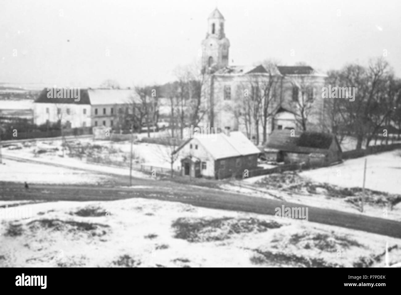 416 Łyskaŭ, Rynak. Лыскаў, Рынак (1942) Stockfoto