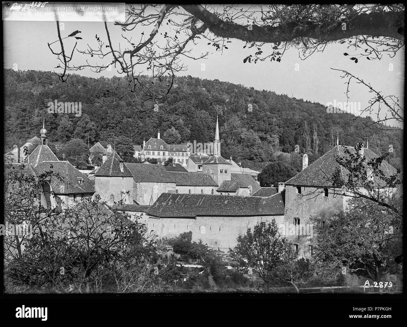 79 CH-NB-Romainmôtier, Vue partielle - Sammlung Max Van Berchem - EAD -7445 Stockfoto