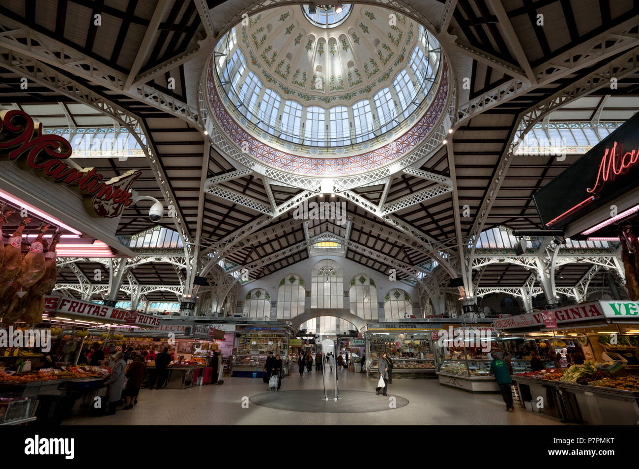 Innenraum des Mercato Centrale, 1914 erbaut Stockfoto