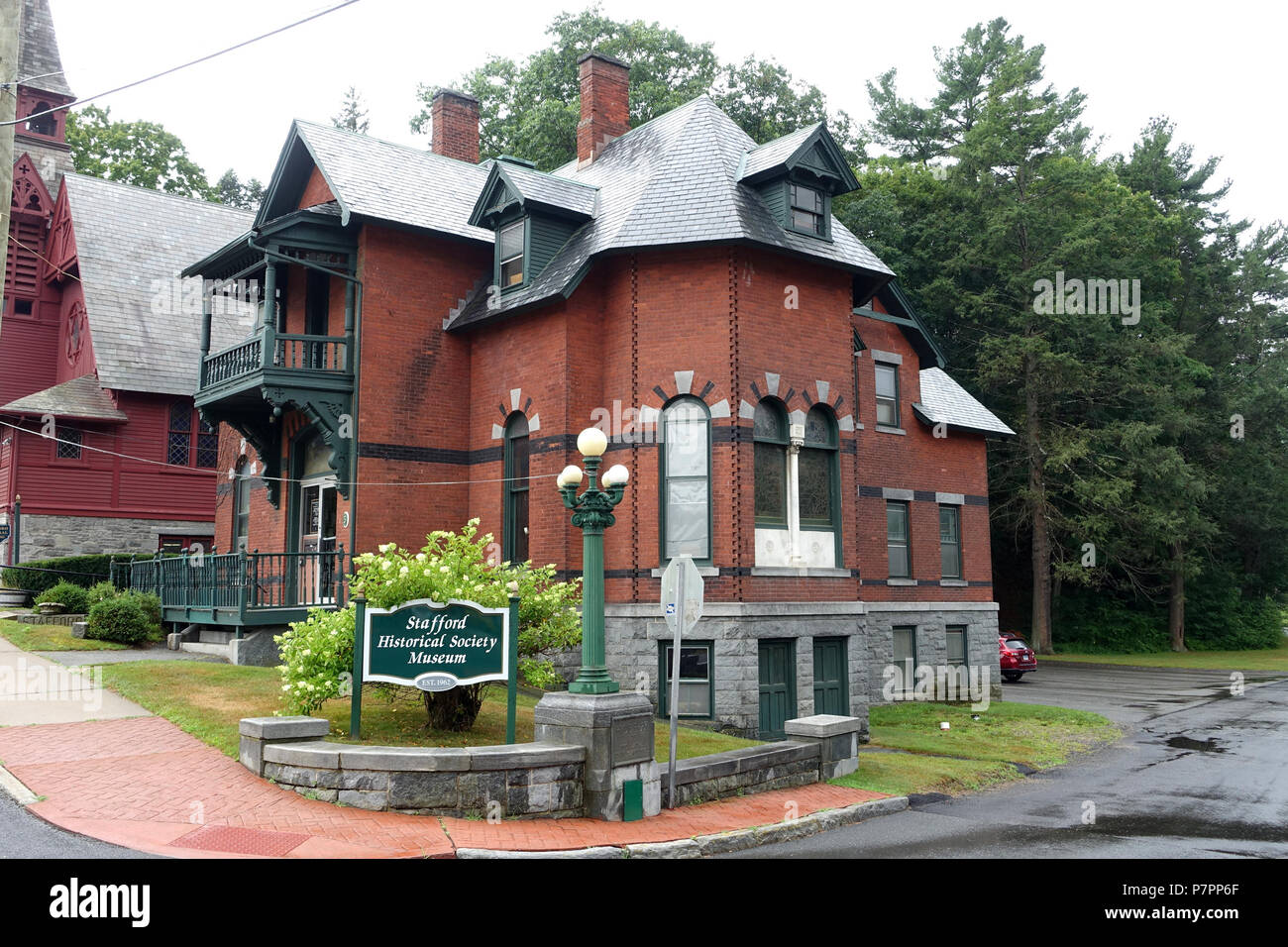Englisch: Stafford historische Gesellschaft - Stafford Springs, Connecticut, USA. 31 Juli 2016, 09:50:42 353 historische Gesellschaft - Stafford Stafford Springs, Connecticut - DSC 04141 Stockfoto