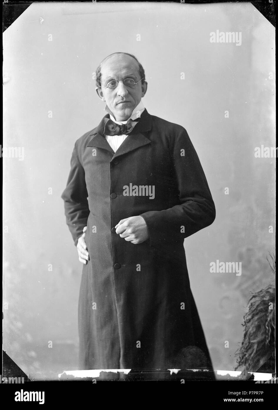 Carl Brovallius okänd ich roll ca 1905. 60 Carl Brovallius Glasnegativ, rollporträtt - SMV-GB 151 Stockfoto