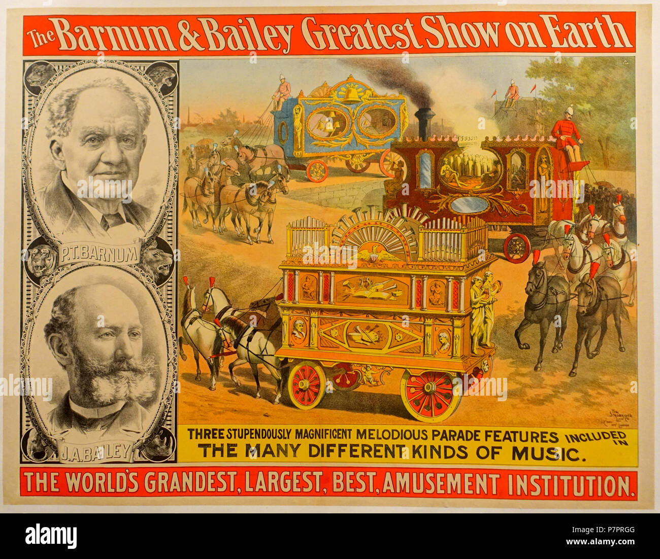 N/A. N/A 369 Das Barnum & Amp; Bailey größte Show auf der Erde - Circus Museum - John und Mable Ringling Museum der Kunst - Sarasota, FL - DSC 00486 Stockfoto
