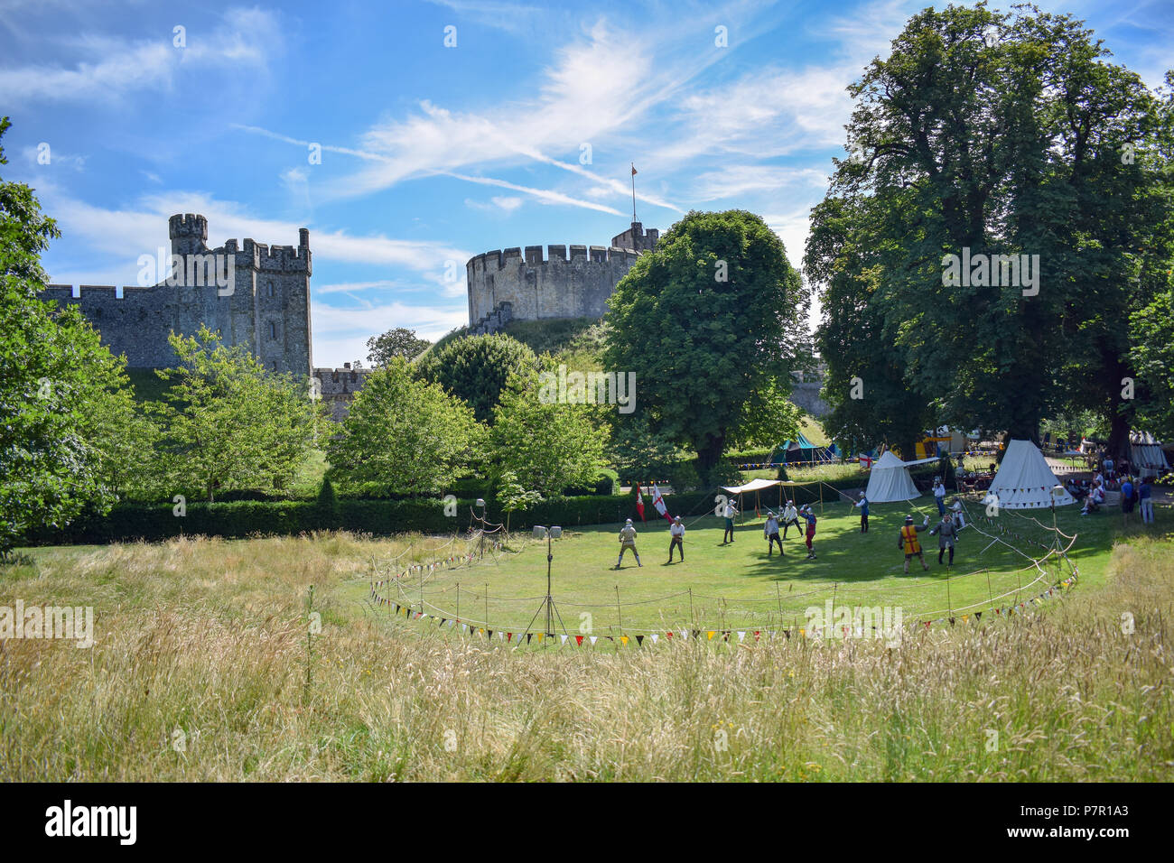 Arundel Castle vier Nationen Tornament Stockfoto