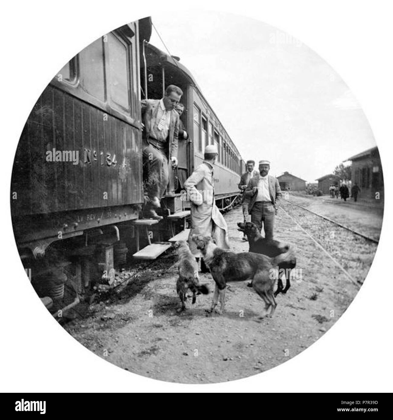 2 1. "Восточный экспресс" На станции Stockfoto