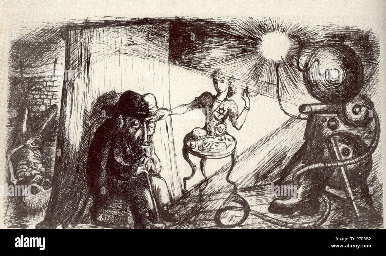 Aus dem Ghetto Theresienstadt Artwork. Zwischen 1942 und 1944 159 Film und Wirklichkeit Stockfoto