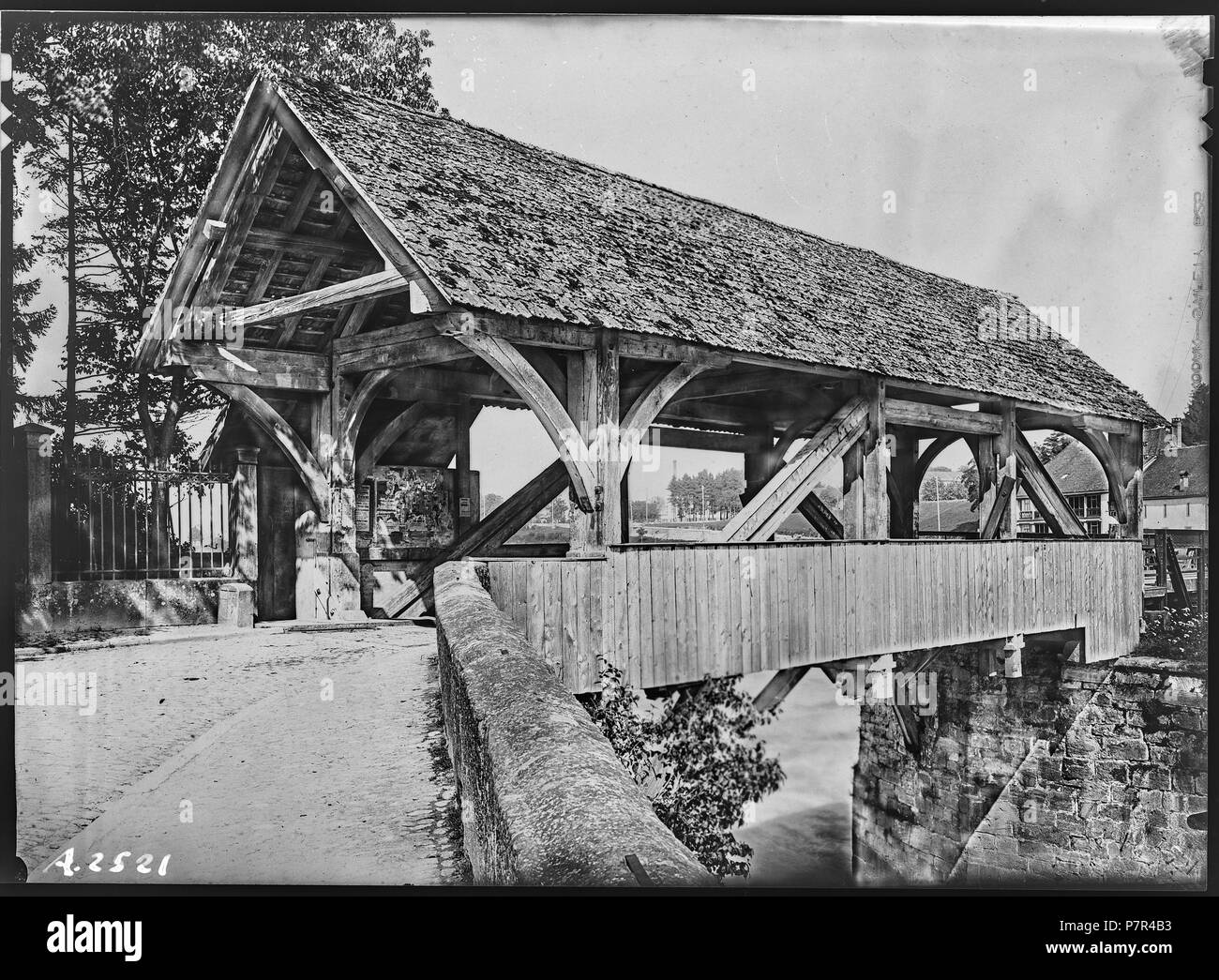 79 CH-NB-Rheinfelden, Brücke, Vue partielle - Sammlung Max Van Berchem - EAD -7086 Stockfoto