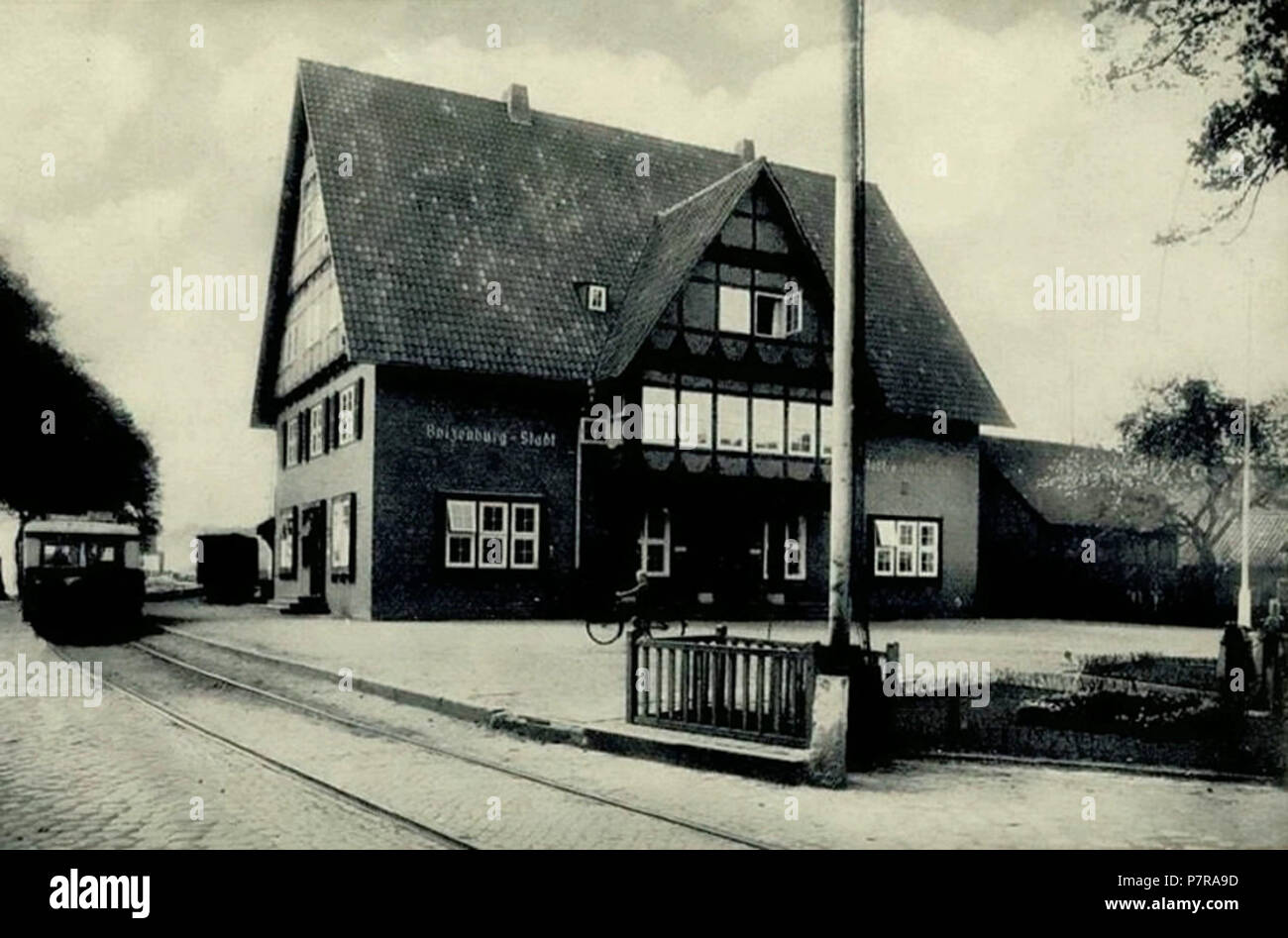 English: boizenburger Stadtbahnhof im Jahr 1938. 16 April 2016 353 Stadtbahnhof 1939 Stockfoto