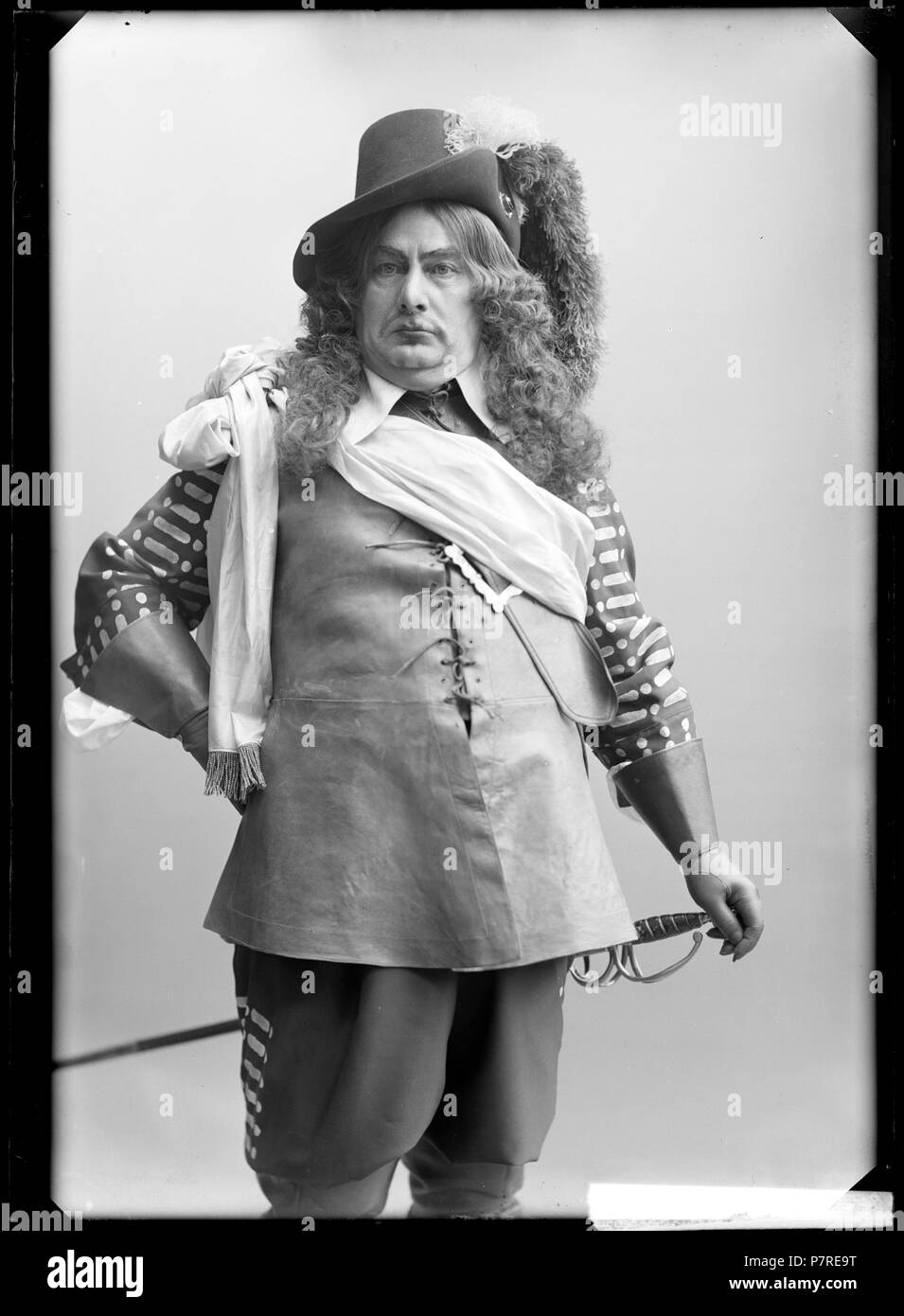Justus hagman ich okänd föreställning, 1910-Tal. Glasnegativ 225 Justus Hagman, rollporträtt - SMV-GH015 Stockfoto