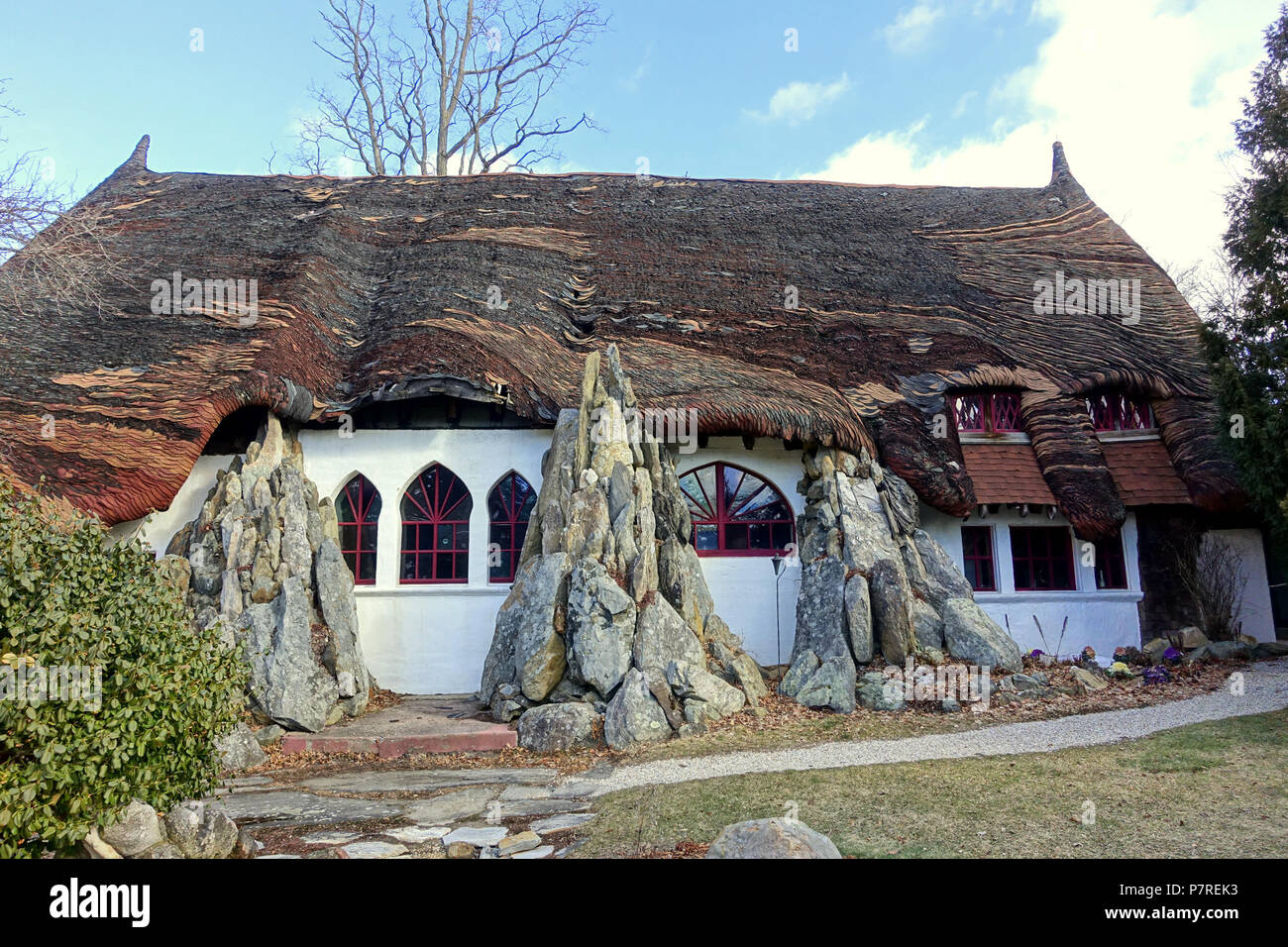 Englisch: Santarella - Tyringham, Massachusetts. Von Bildhauer Henry Hudson Kitson (1863-1947) in seinem Haus und Studio erstellt. 15 Januar 2017, 11:59:12 340 Santarella - Tyringham, MA-DSC07306 Stockfoto