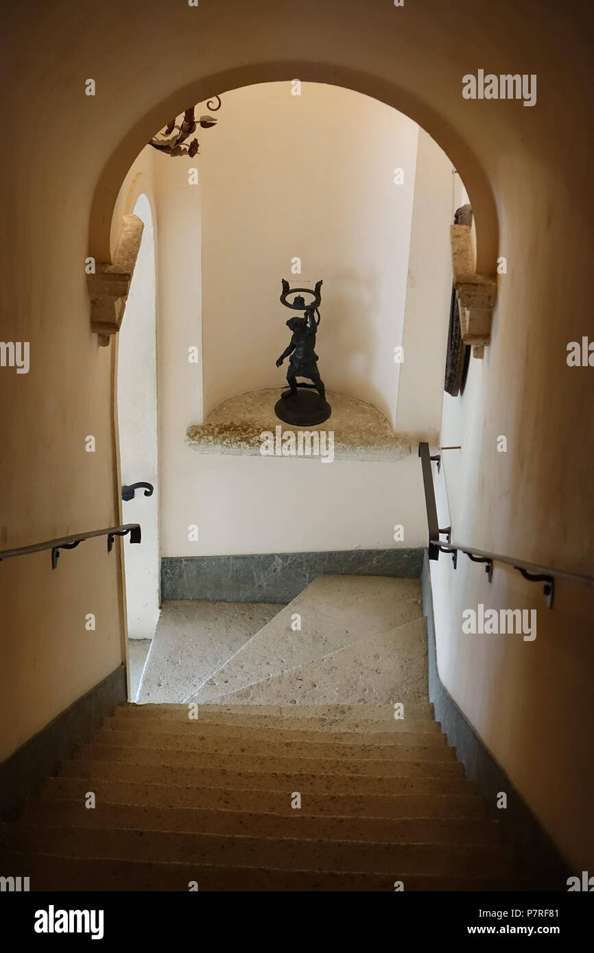 Englisch: Innenansicht von Vizcaya Museum und Gärten - Miami, Florida, USA. 13 März 2017, 12:29:38 353 Stufen - Vizcaya Museum und Gärten - Miami, Florida - DSC 08597 Stockfoto