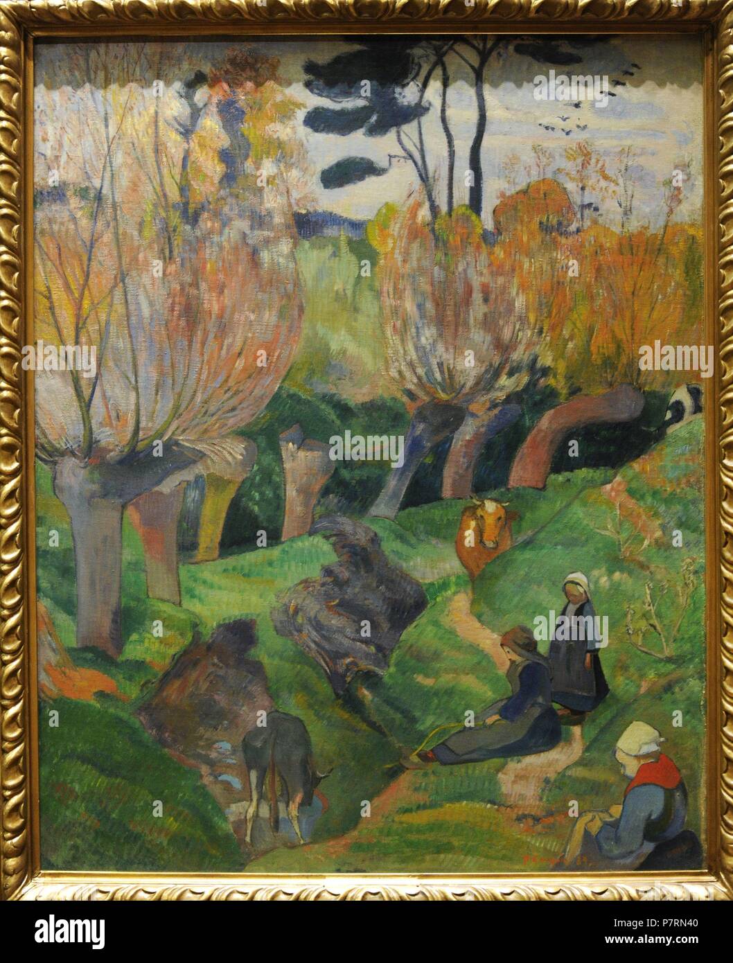 Paul Gauguin (1848-1903). Französische Maler. Landschaft aus der Bretagne, 1889. National Gallery. Oslo. Norwegen. Stockfoto