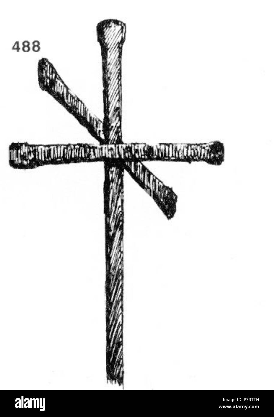 : 488. - -". '. (1866.). ,;,; -. ,. : 100 x 80. 3.XI.1917. (. 10. 74.). 3. November 1917 208 Ivan Enchev-Vidyu bulgarischen Kreuze 488 Stockfoto