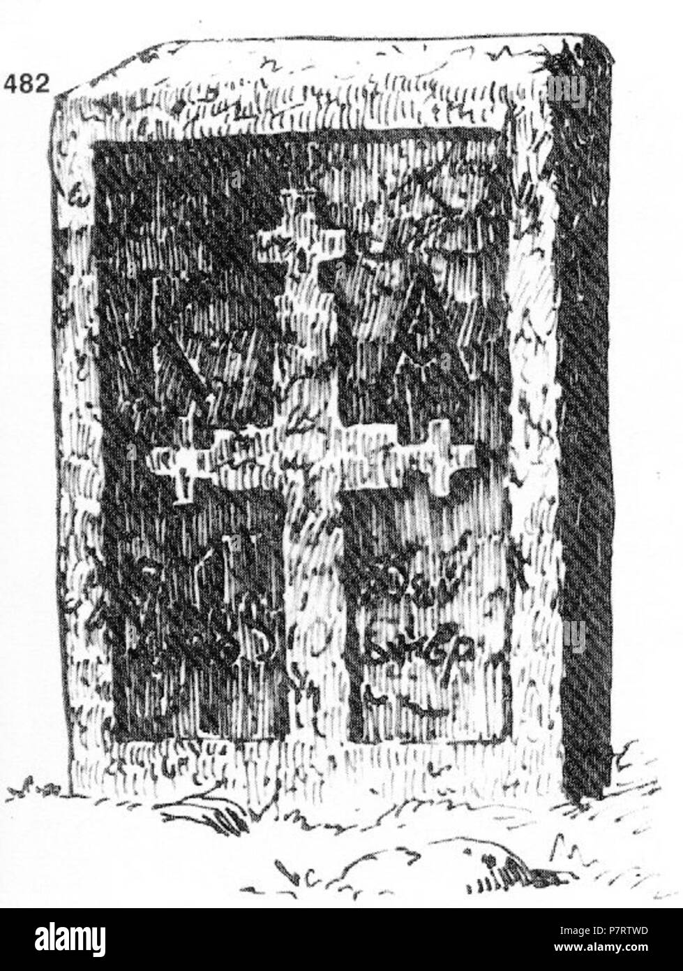 : 482. . . . --,--. . ,. 1885. . : 50 x 44 x 11. 3.XI.1917. (. 10. 15.). 3. November 1917 208 Ivan Enchev-Vidyu bulgarischen Kreuze 482 Stockfoto