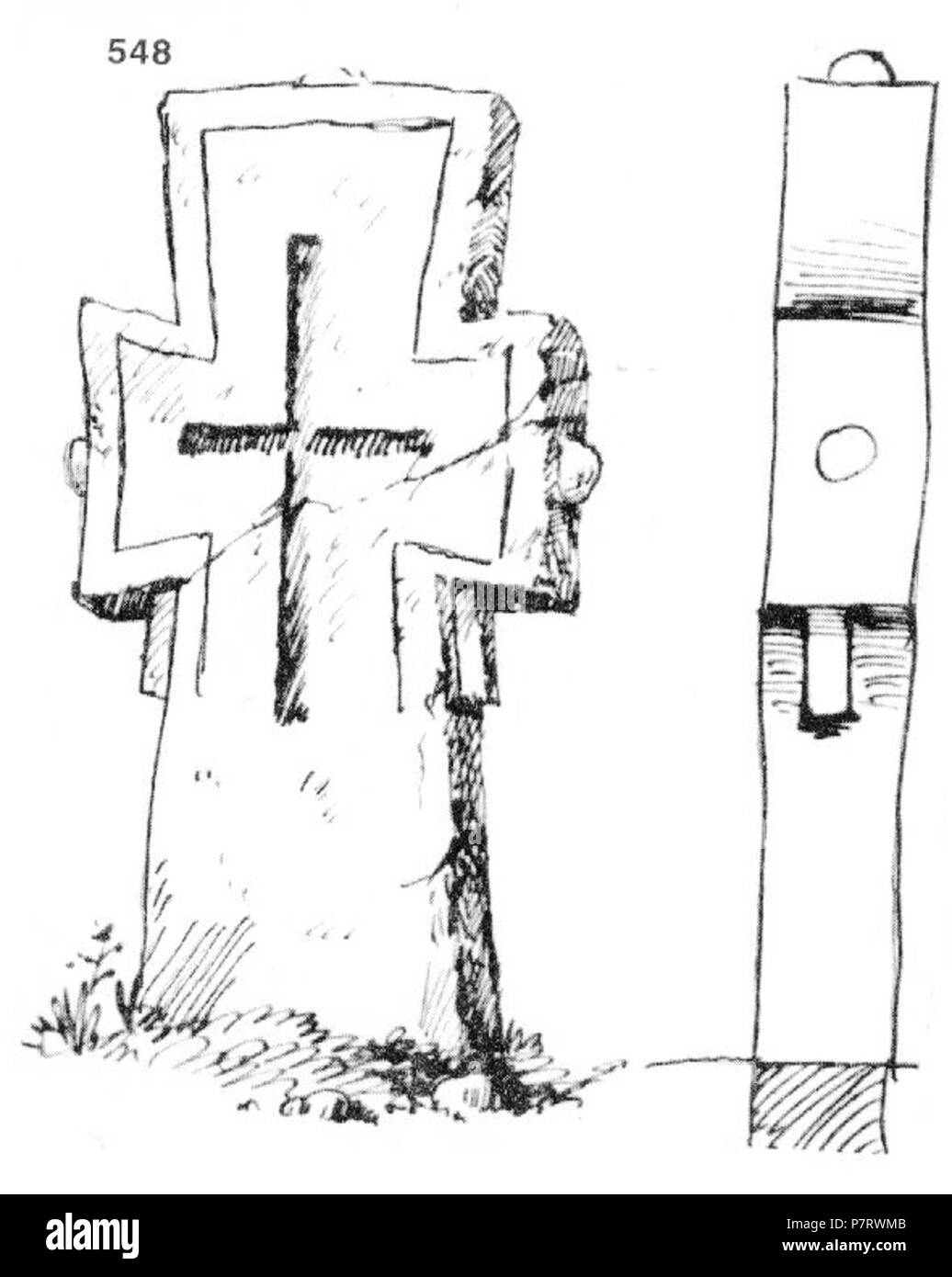 : 548. . , [], -, -, -. ;-. ;. : 70 x 56 x 12; 36-40 -. 5. VII 1929. (. 14. 48.). 5 Juli 1929 208 Ivan Enchev-Vidyu bulgarischen Kreuze 548 Stockfoto