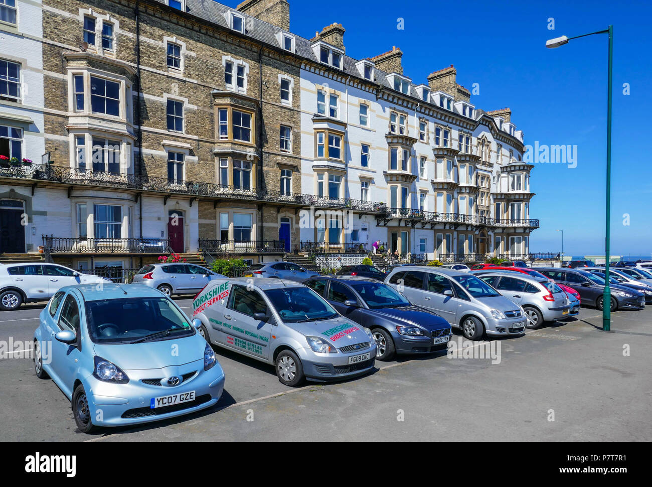 Beeindruckenden viktorianischen Gebäude in Saltburn am Meer, Familie Urlaub, North Yorkshire, England, Großbritannien Stockfoto