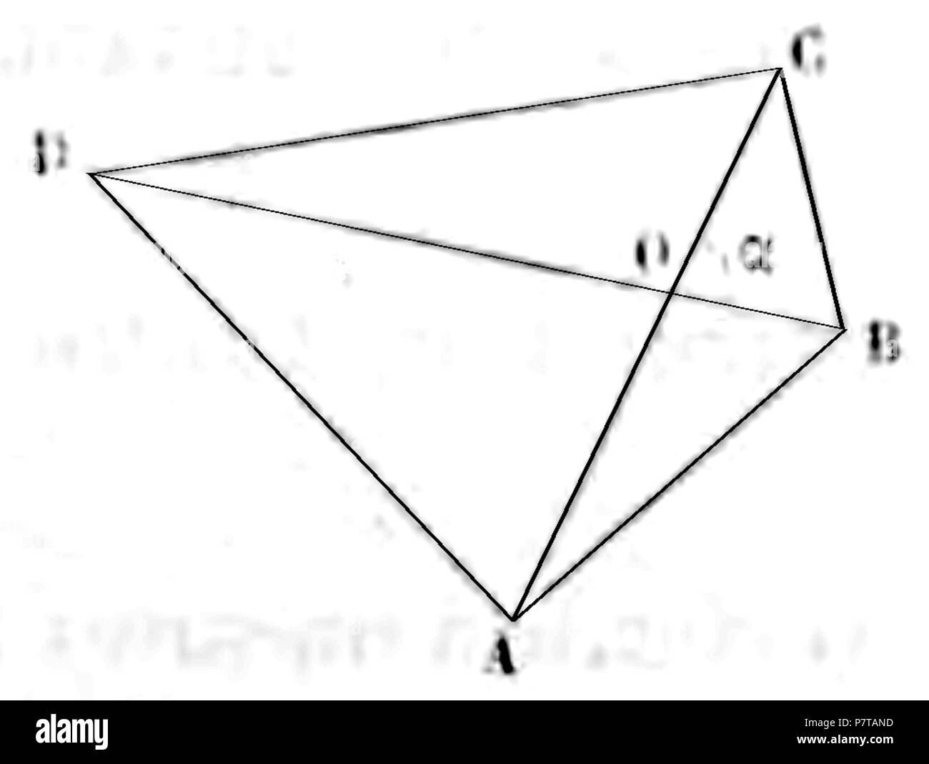 54 Bovier-Lapierre - "Traité élémentaire de trigonométrie rectiligne 1868, illust p069 Stockfoto