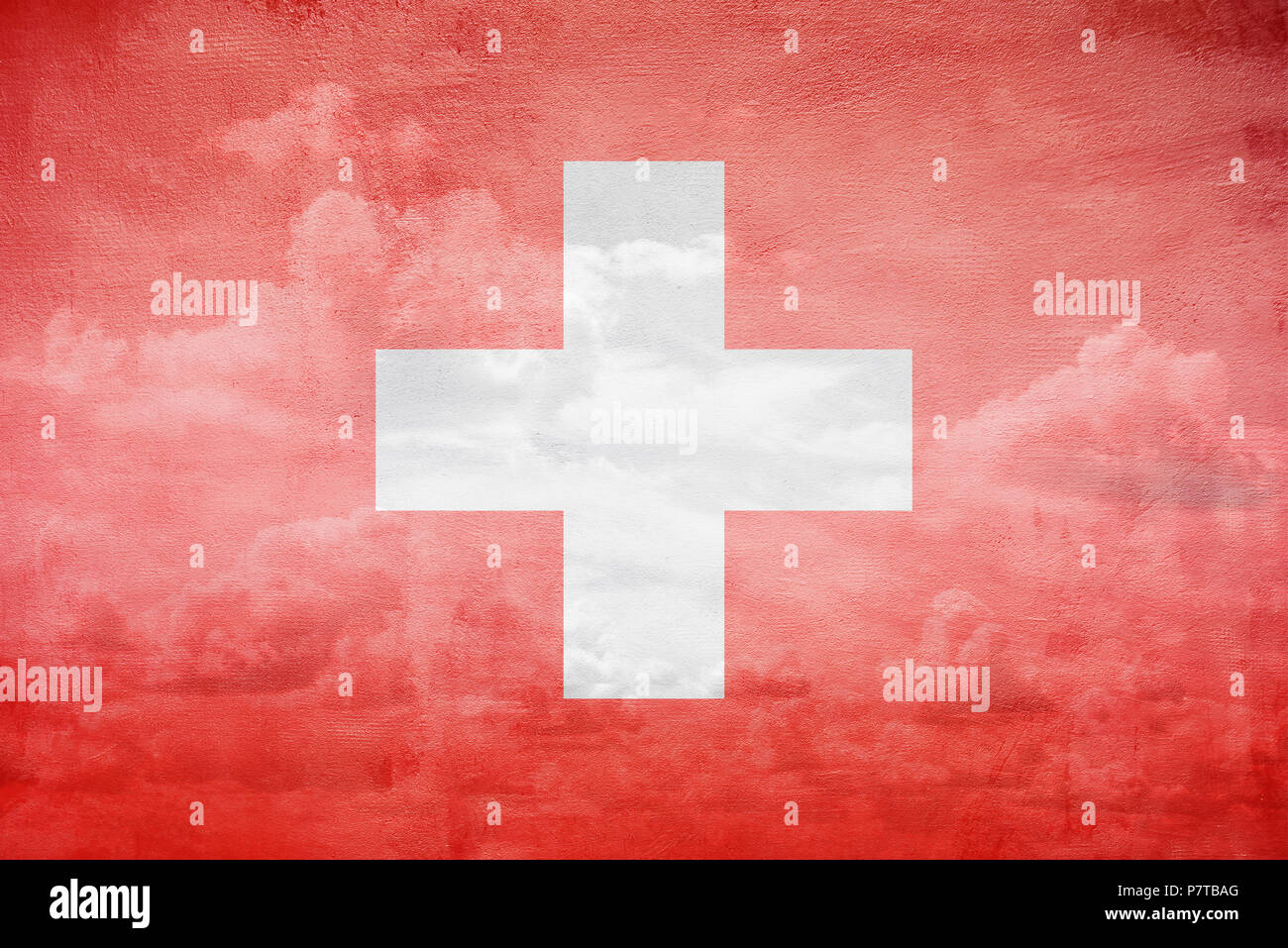 Schweiz Flagge Abbildung Stockfoto