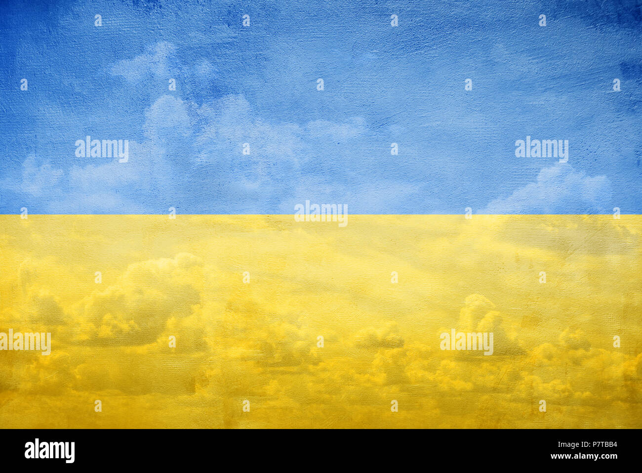Ukraine Flagge Abbildung Stockfoto