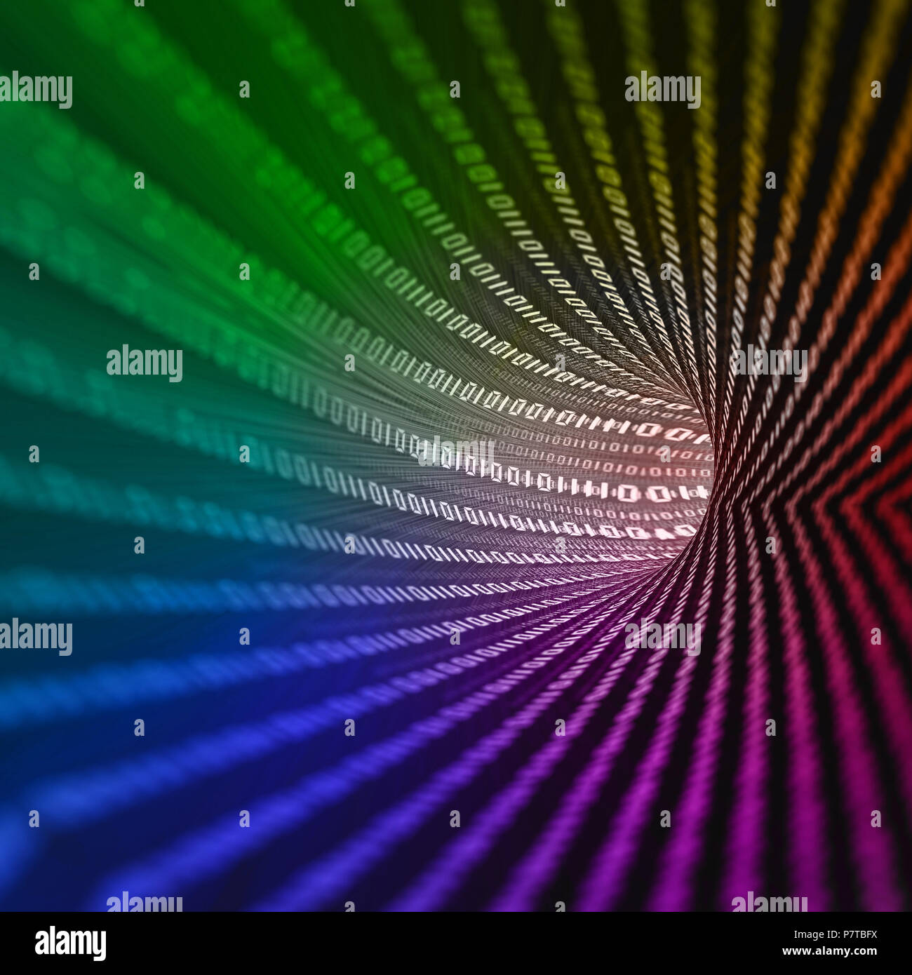 Digitale Nummern 3D-Rendering Stockfoto