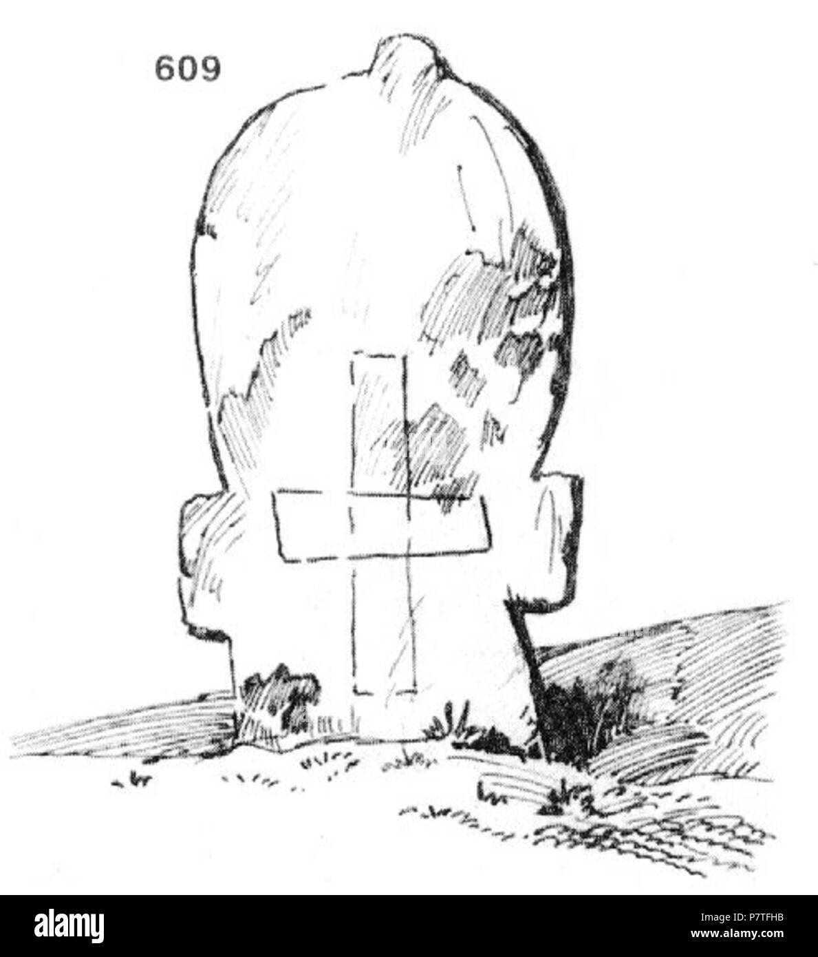 : 609. -, . ,. . -;;;;;;;;;;. -. : 23 x 12 x 3. 6.VIII.1921. (. 11. 40.). 6. August 1921 208 Ivan Enchev-Vidyu bulgarischen Kreuze 609 Stockfoto