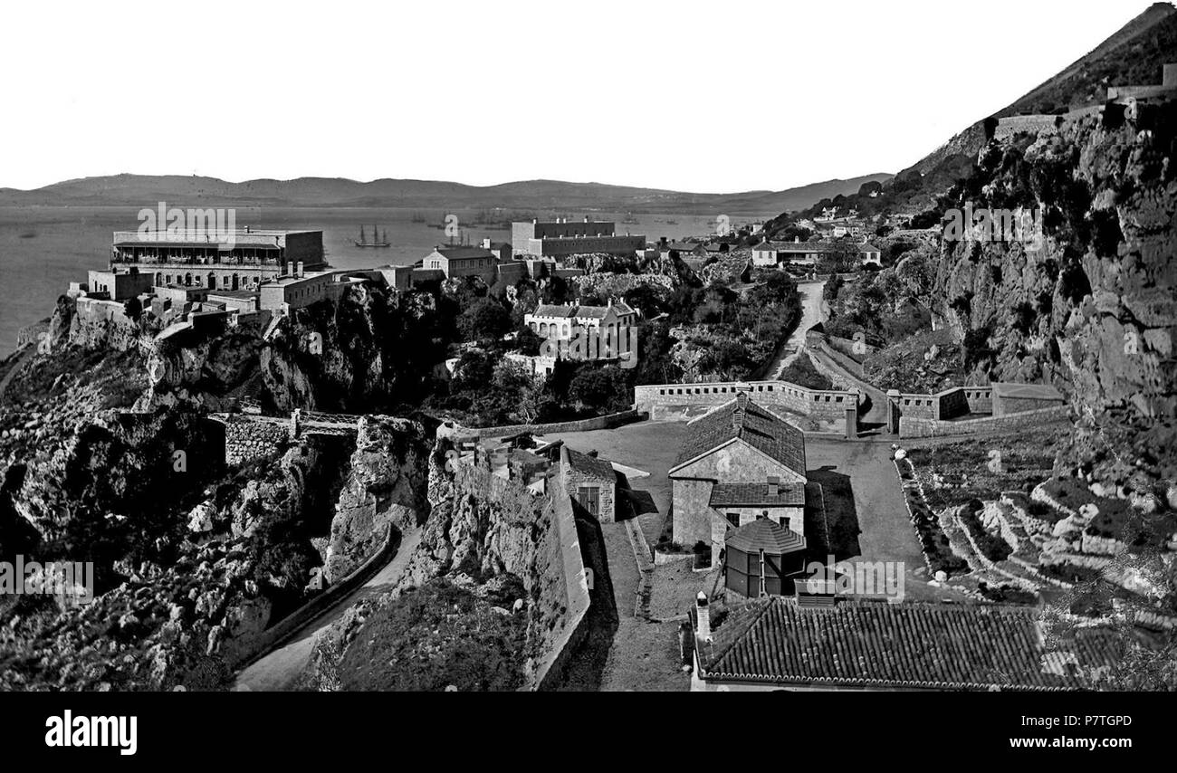 Englisch: Europa Pass - Fotografien von George Washington Wilson (der 1893 starb) Orte in Gibraltar. 23 November 2012, 13:02:09 3 1879 s-G. Washington Wilson-Europa Pass Stockfoto