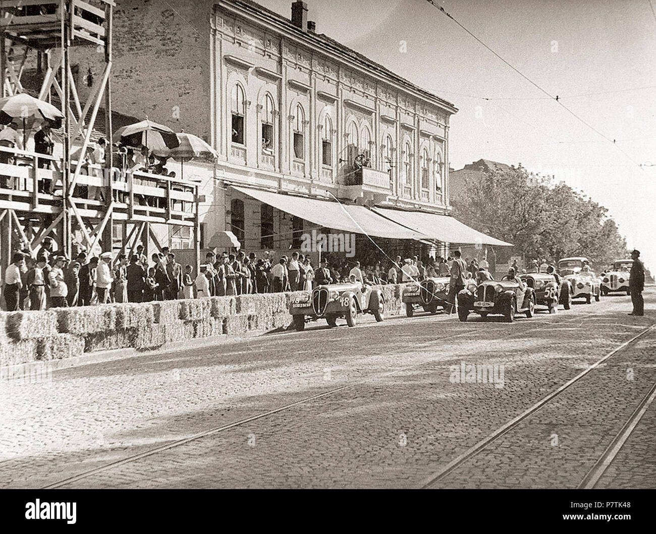 / Srpski: Pretea Formule 1 na Kalemegdanu - Meunarodne automobilske ich motociklistike održane trke 3. septembra 1939. 03.09.1939. 29 Auto trka "Grand Prix" na Kalemegdanu, u Beogradu 1939, 20. Stockfoto