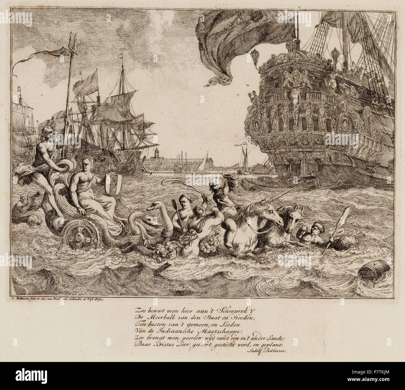 Deutsch: Beschreibung Het IJ Oostindisch Zeemagazijn gezien naar Het voorzien van een Gedicht met 6 regels. Techniek: ets Gezien naar het Oostindisch Zeemagazijn. Afmetingen: 195 x 257 mm. en 34 x 158 mm. Documenttype prent Vervaardiger Bakhuizen, Ludolf (1631-1708) Collectie Collectie Stadsarchief Amsterdam: tekeningen en prenten Datering 1701 Geografische naam IJ Inventarissen Http://archief.amsterdam/archief/10097/010097012582 Afbeeldingsbestand 010097012582. 1701 32 Bakhuizen, Ludolf (1631-1708), Afb 010097012582 Stockfoto