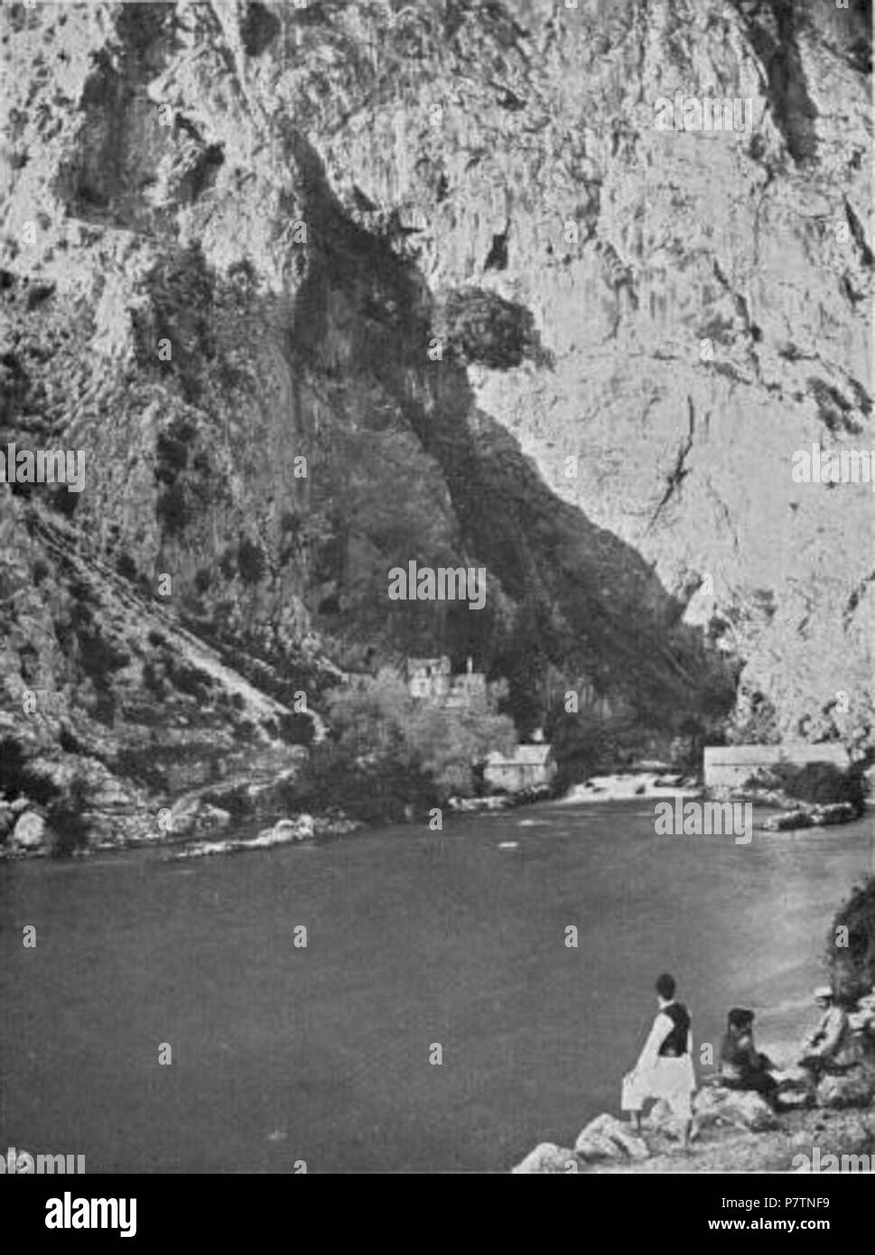 Original Beschreibung: "Bunaquelle: Bosnien". 1906 53 Bosnien Bunaquelle (W Le Queux) Stockfoto