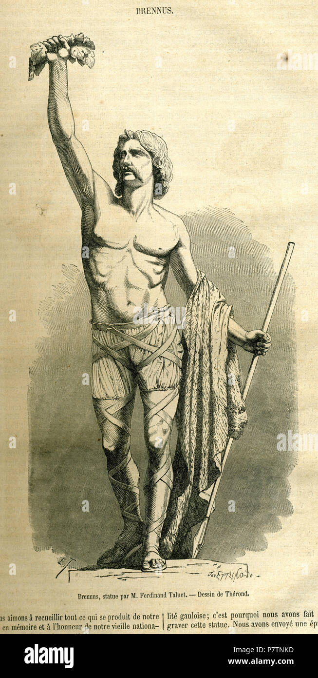 Von Le Magasin Pittoresque. 1853 55 Brennus Stockfoto