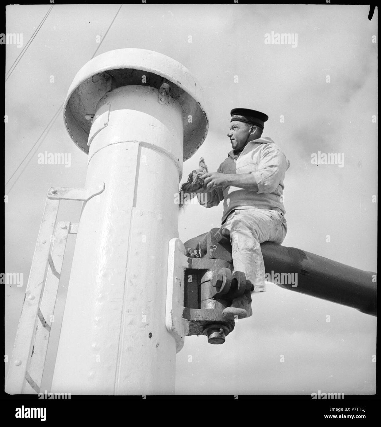 75 CH-NB - Nordatlantik - Schiffsüberfahrt - Annemarie Schwarzenbach - SLA-Schwarzenbach-A SSL-100-023 Stockfoto